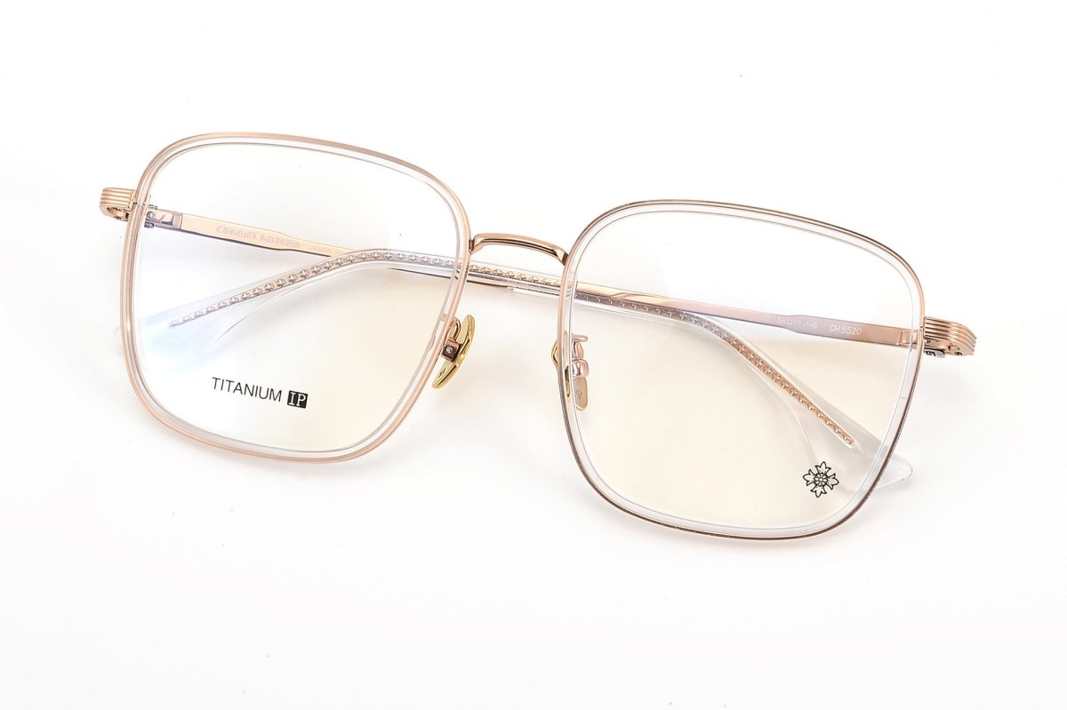 Chrome Hearts - Style Full Rim Titanium Glasses Square Eyeglasses Vintage Designer Optical Frame Prescription Glasses CH5520 - HP eyeglasses