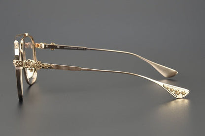 Chrome Hearts style Gothic Holy Dagger Aviator Glasses – Titanium Double Bridge Frame - CH8032 - HP eyeglasses