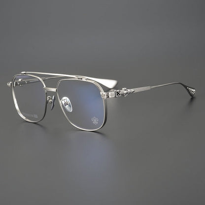 Chrome Hearts style Gothic Holy Dagger Aviator Glasses – Titanium Double Bridge Frame - CH8032 - HP eyeglasses