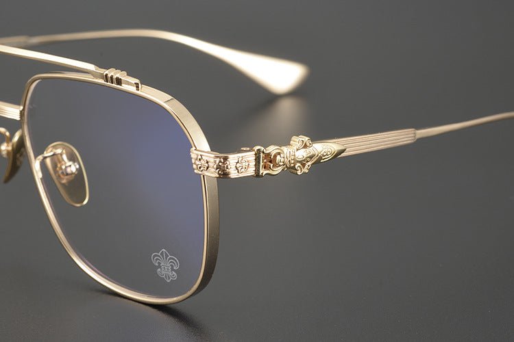 Chrome Hearts style Gothic Holy Dagger Aviator Glasses – Titanium Double Bridge Frame - CH8032 - HP eyeglasses