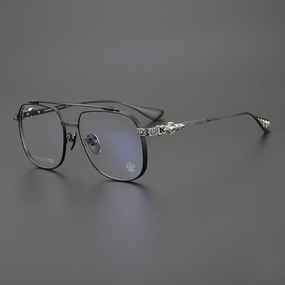 Chrome Hearts style Gothic Holy Dagger Aviator Glasses – Titanium Double Bridge Frame - CH8032 - HP eyeglasses