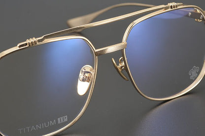 Chrome Hearts style Gothic Holy Dagger Aviator Glasses – Titanium Double Bridge Frame - CH8032 - HP eyeglasses