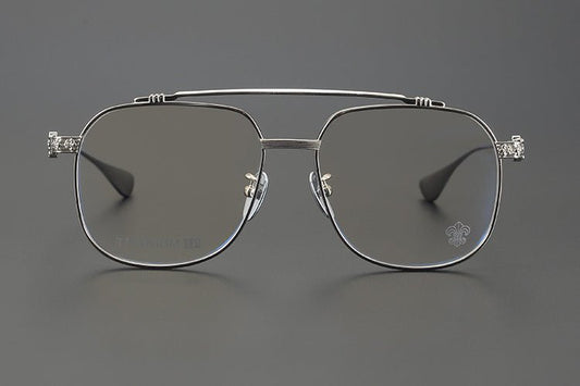 Chrome Hearts style Gothic Holy Dagger Aviator Glasses – Titanium Double Bridge Frame - CH8032 - HP eyeglasses