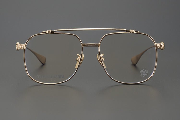 Chrome Hearts style Gothic Holy Dagger Aviator Glasses – Titanium Double Bridge Frame - CH8032 - HP eyeglasses