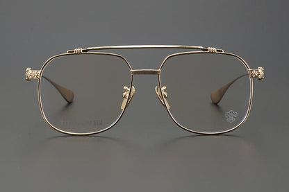 Chrome Hearts style Gothic Holy Dagger Aviator Glasses – Titanium Double Bridge Frame - CH8032 - HP eyeglasses