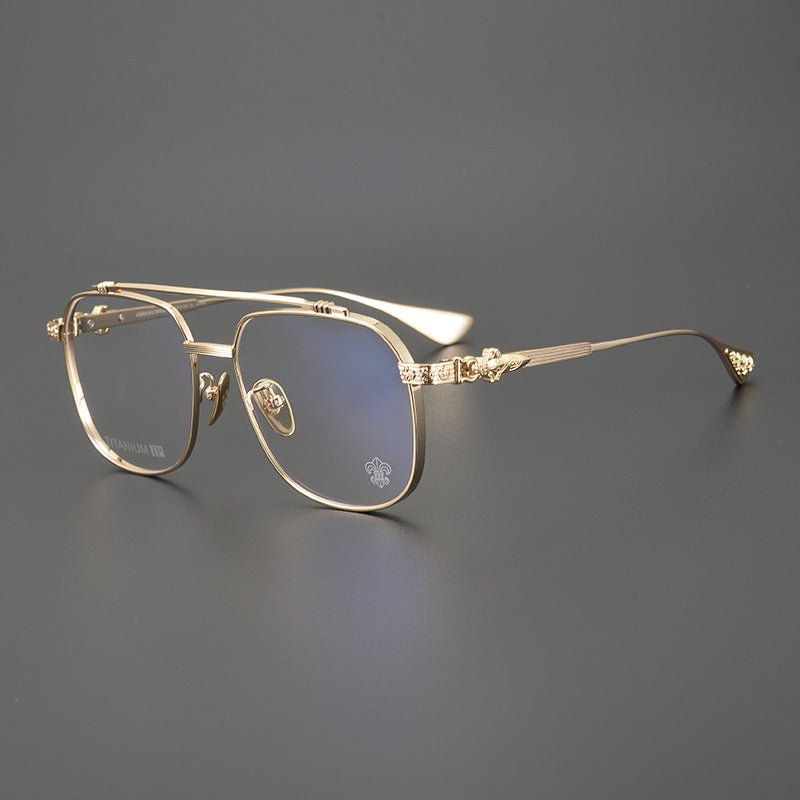 Chrome Hearts style Gothic Holy Dagger Aviator Glasses – Titanium Double Bridge Frame - CH8032 - HP eyeglasses