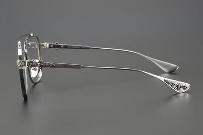 Chrome Hearts style Gothic Holy Dagger Aviator Glasses – Titanium Double Bridge Frame - CH8032 - HP eyeglasses
