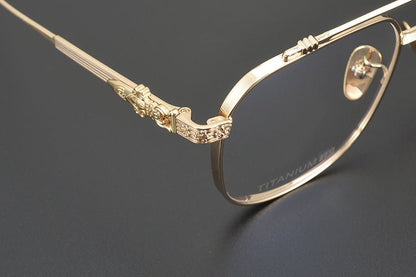 Chrome Hearts style Gothic Holy Dagger Aviator Glasses – Titanium Double Bridge Frame - CH8032 - HP eyeglasses