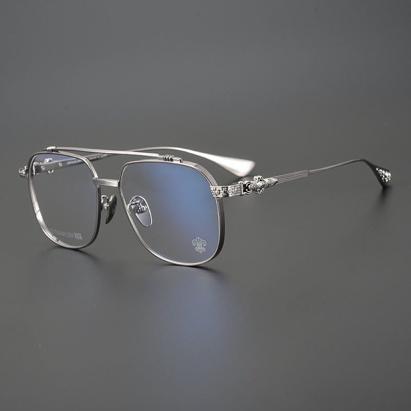 Chrome Hearts style Gothic Holy Dagger Aviator Glasses – Titanium Double Bridge Frame - CH8032 - HP eyeglasses
