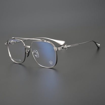 Chrome Hearts style Gothic Holy Dagger Aviator Glasses – Titanium Double Bridge Frame - CH8032 - HP eyeglasses