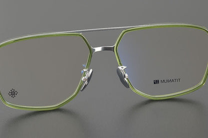 Chrome Hearts style Gothic Holy Dagger Retro Titanium Aviator Glasses – Gothic Double Bridge Frame - CH5513 - HP eyeglasses