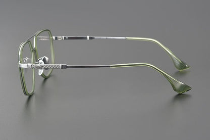 Chrome Hearts style Gothic Holy Dagger Retro Titanium Aviator Glasses – Gothic Double Bridge Frame - CH5513 - HP eyeglasses