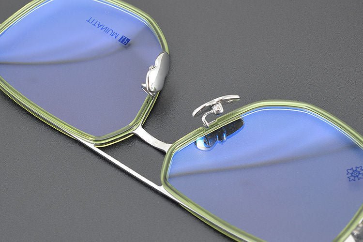 Chrome Hearts style Gothic Holy Dagger Retro Titanium Aviator Glasses – Gothic Double Bridge Frame - CH5513 - HP eyeglasses