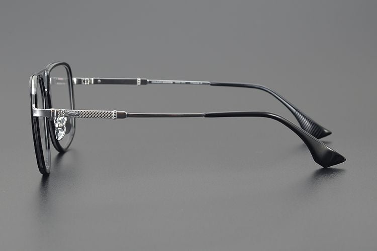 Chrome Hearts style Gothic Holy Dagger Retro Titanium Aviator Glasses – Gothic Double Bridge Frame - CH5513 - HP eyeglasses