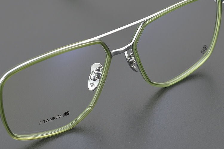 Chrome Hearts style Gothic Holy Dagger Retro Titanium Aviator Glasses – Gothic Double Bridge Frame - CH5513 - HP eyeglasses