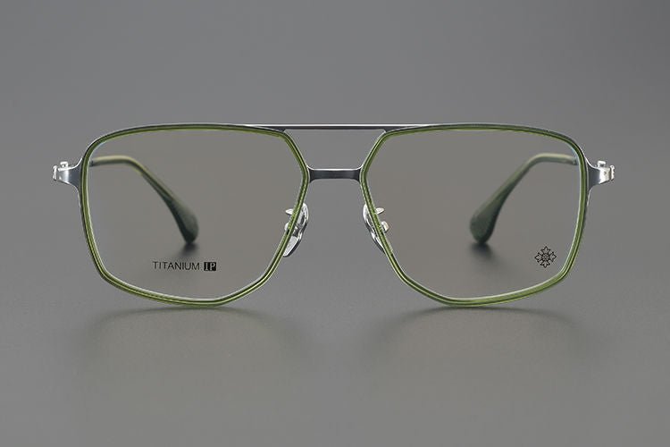 Chrome Hearts style Gothic Holy Dagger Retro Titanium Aviator Glasses – Gothic Double Bridge Frame - CH5513 - HP eyeglasses