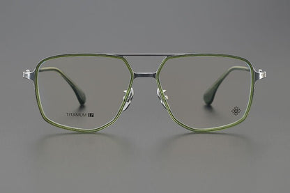 Chrome Hearts style Gothic Holy Dagger Retro Titanium Aviator Glasses – Gothic Double Bridge Frame - CH5513 - HP eyeglasses