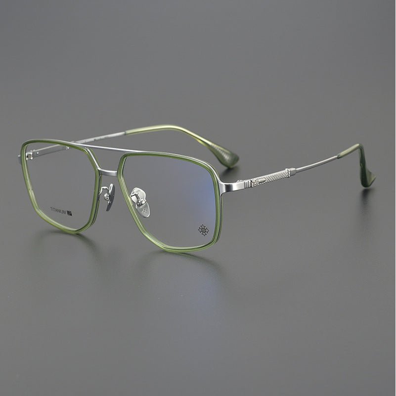 Chrome Hearts style Gothic Holy Dagger Retro Titanium Aviator Glasses – Gothic Double Bridge Frame - CH5513 - HP eyeglasses
