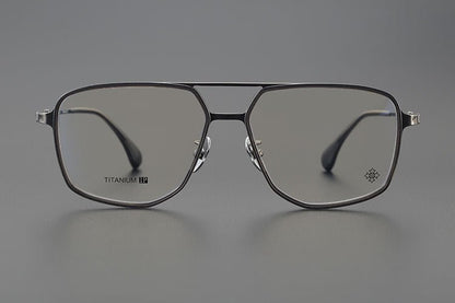 Chrome Hearts style Gothic Holy Dagger Retro Titanium Aviator Glasses – Gothic Double Bridge Frame - CH5513 - HP eyeglasses
