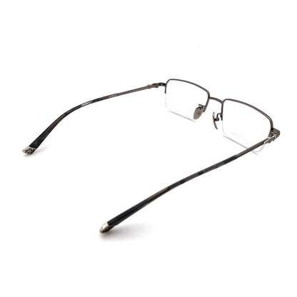 Chrome Hearts - Style Half Rim Titanium Eyeglasses – Ultra Lightweight Designer Business Optical Frame CH8031 - HP eyeglasses
