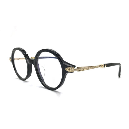 Chrome Hearts - Style Japanese Round Glasses Acetate Titanium Eyeglasses Retro Designer Optical Frame Unisex CH8165 - HP eyeglasses