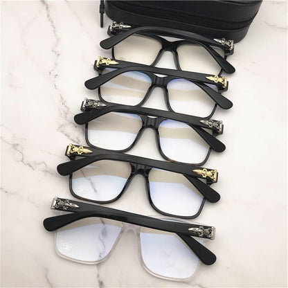 Chrome Hearts Style Oversized Acetate Glasses Gothic Designer Square Optical Frame for Men & Women – BETTY - II - HP eyeglasses