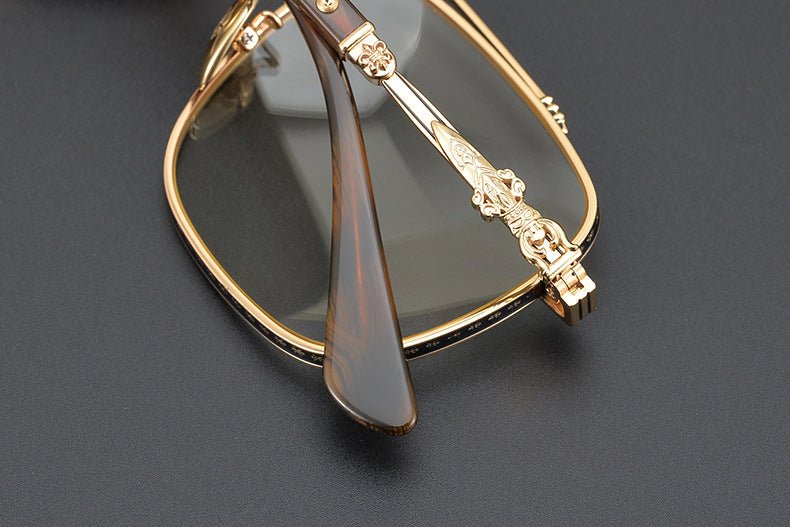 CH8042 Luxury Oversized Glasses – Chrome Hearts Style Full