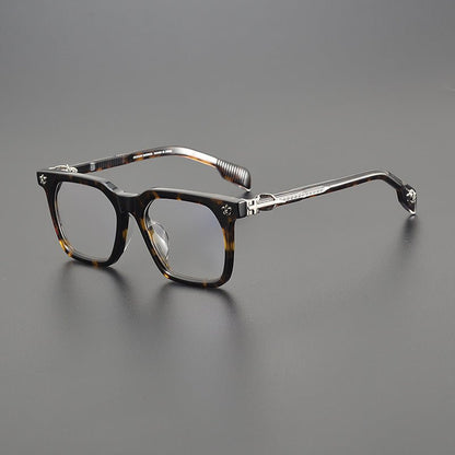 Chrome Hearts - Style Oversized Designer Acetate Eyeglasses Frame – Handmade Full Rim Fashion Optical Glasses CH8266 - HP eyeglasses