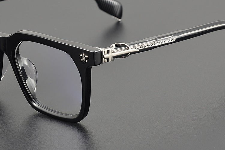 Chrome Hearts - Style Oversized Designer Acetate Eyeglasses Frame – Handmade Full Rim Fashion Optical Glasses CH8266 - HP eyeglasses