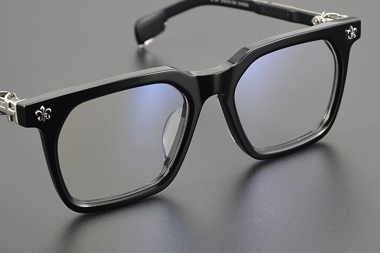 Chrome Hearts - Style Oversized Designer Acetate Eyeglasses Frame – Handmade Full Rim Fashion Optical Glasses CH8266 - HP eyeglasses