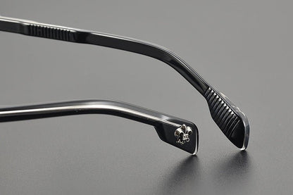 Chrome Hearts - Style Oversized Designer Acetate Eyeglasses Frame – Handmade Full Rim Fashion Optical Glasses CH8266 - HP eyeglasses