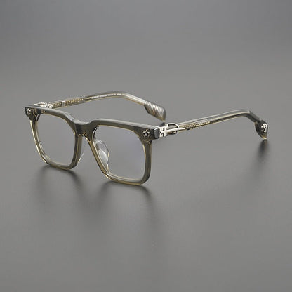 Chrome Hearts - Style Oversized Designer Acetate Eyeglasses Frame – Handmade Full Rim Fashion Optical Glasses CH8266 - HP eyeglasses