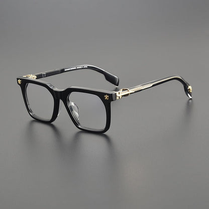 Chrome Hearts - Style Oversized Designer Acetate Eyeglasses Frame – Handmade Full Rim Fashion Optical Glasses CH8266 - HP eyeglasses