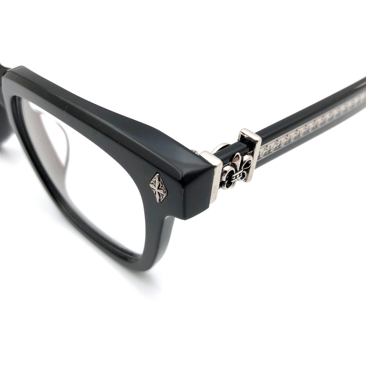 Chrome Hearts - Style Oversized Square Acetate Eyeglasses – Designer Full Rim Gothic Cross Optical Frame AMBIDXTROUS - HP eyeglasses