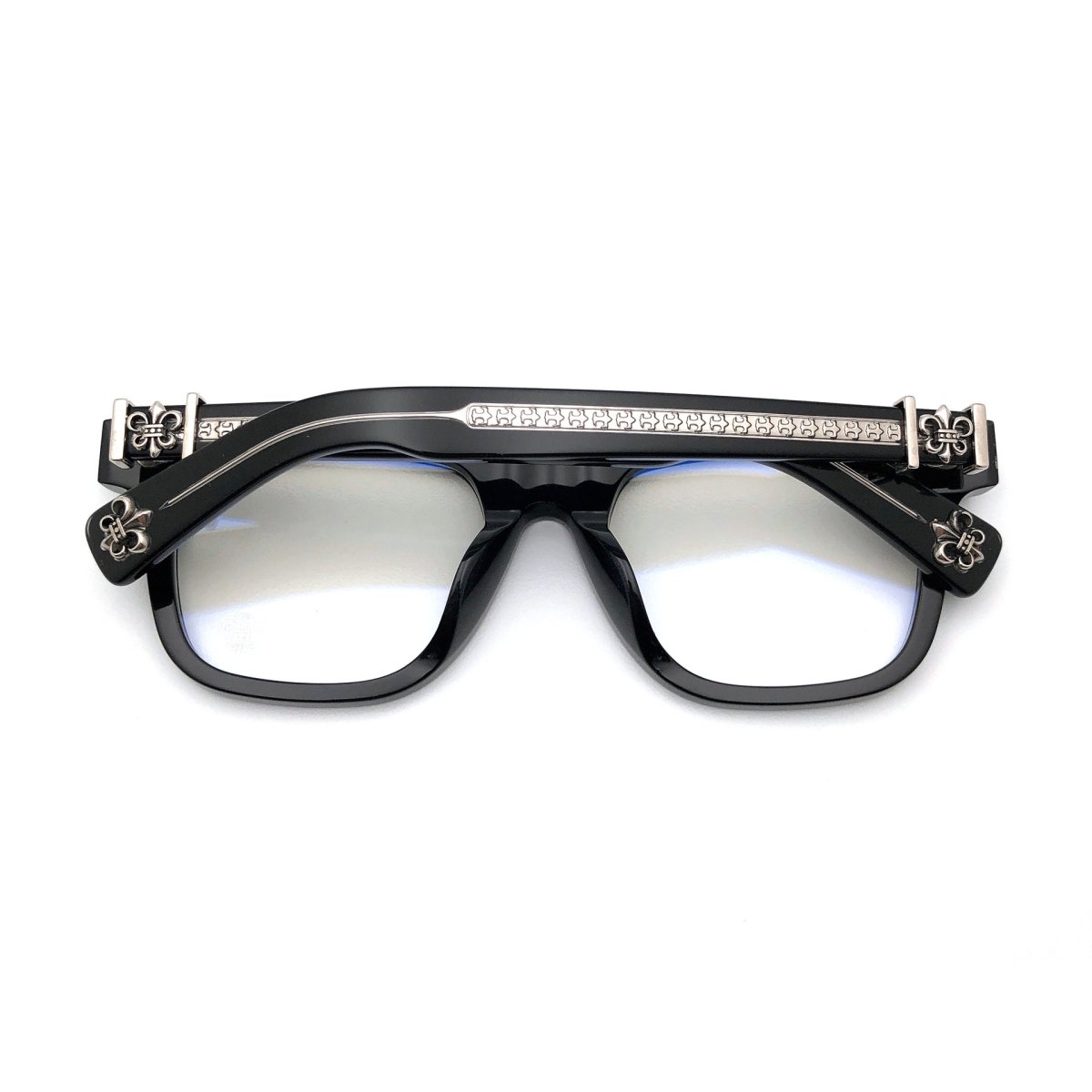 Chrome Hearts - Style Oversized Square Acetate Eyeglasses – Designer Full Rim Gothic Cross Optical Frame AMBIDXTROUS - HP eyeglasses