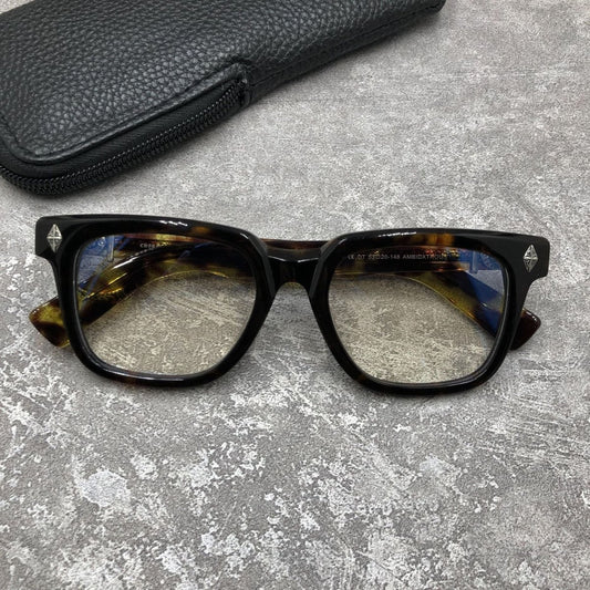 Chrome Hearts - Style Oversized Square Acetate Eyeglasses – Designer Full Rim Gothic Cross Optical Frame AMBIDXTROUS - HP eyeglasses