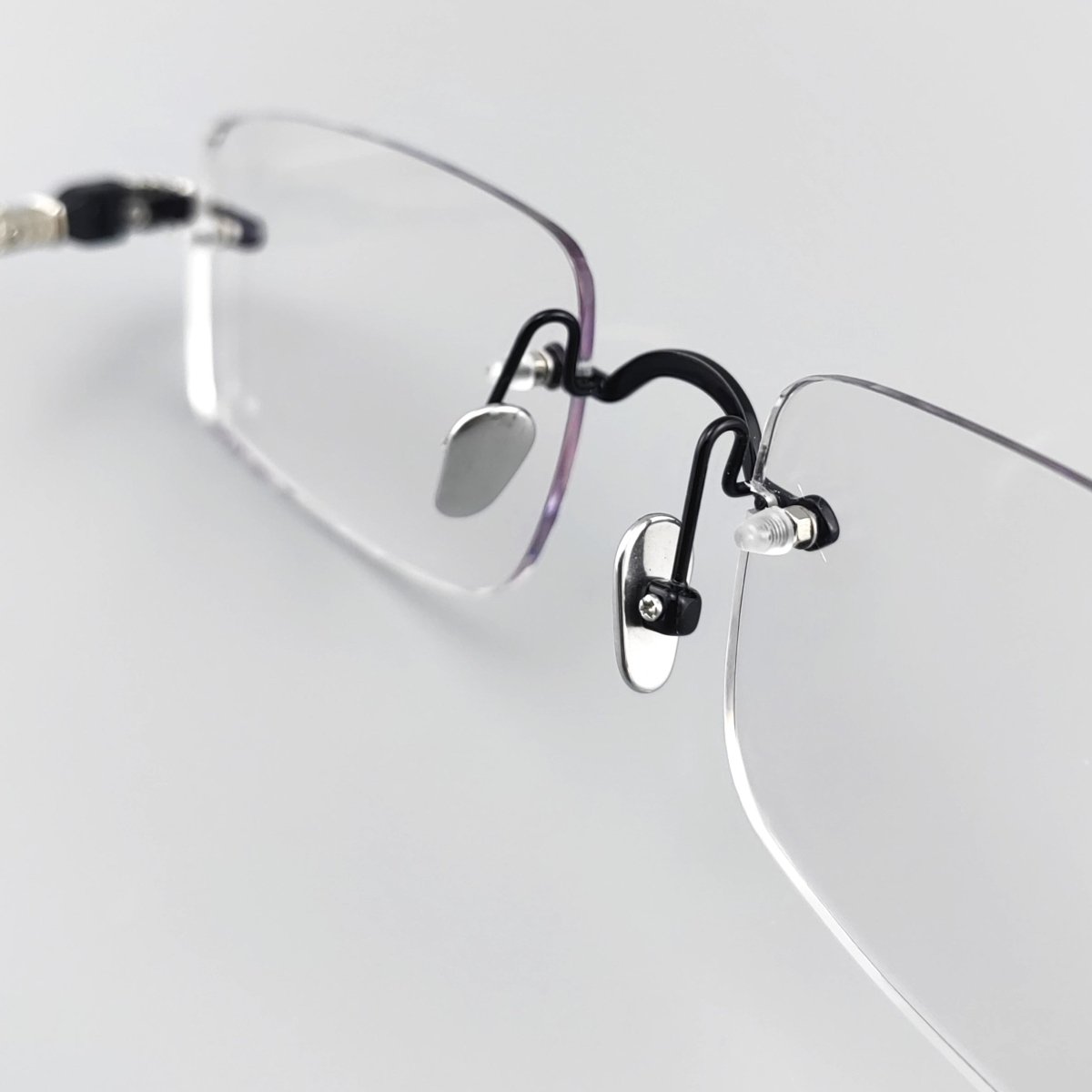 Chrome Hearts Style Pills iii Titanium Rimless Glasses | Lightweight Square Frames for Men - HP eyeglasses