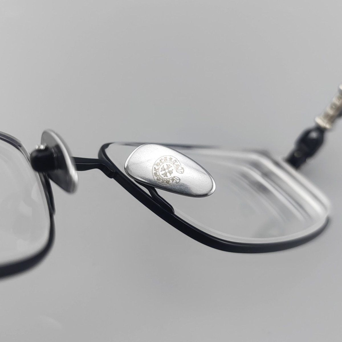 Chrome Hearts Style Punk Gothic Titanium Glasses Frames | CH8201 Business Square Pure Titanium Eyeglasses for Men & Women - HP eyeglasses