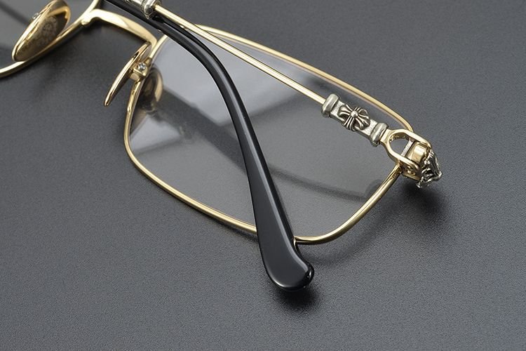 Chrome Hearts Style Punk Gothic Titanium Glasses Frames | CH8201 Business Square Pure Titanium Eyeglasses for Men & Women - HP eyeglasses