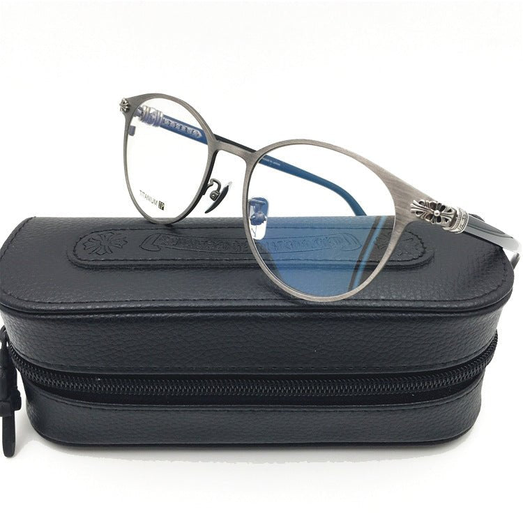 Chrome Hearts - Style Pure Titanium Round Eyeglasses – Vintage Gothic Designer Frame MORNING SHAKE - HP eyeglasses
