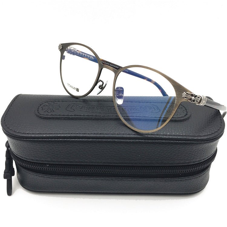 Chrome Hearts - Style Pure Titanium Round Eyeglasses – Vintage Gothic Designer Frame MORNING SHAKE - HP eyeglasses