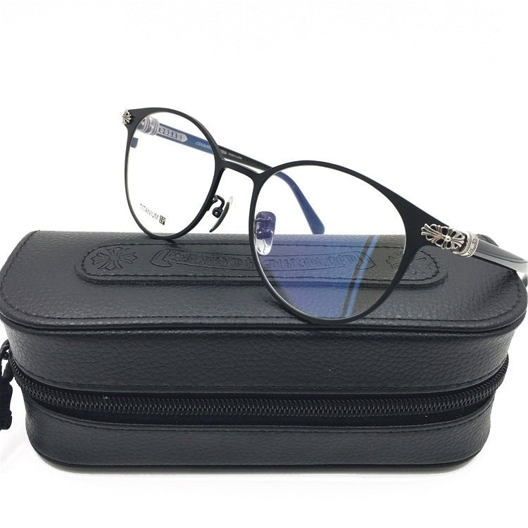 Chrome Hearts - Style Pure Titanium Round Eyeglasses – Vintage Gothic Designer Frame MORNING SHAKE - HP eyeglasses
