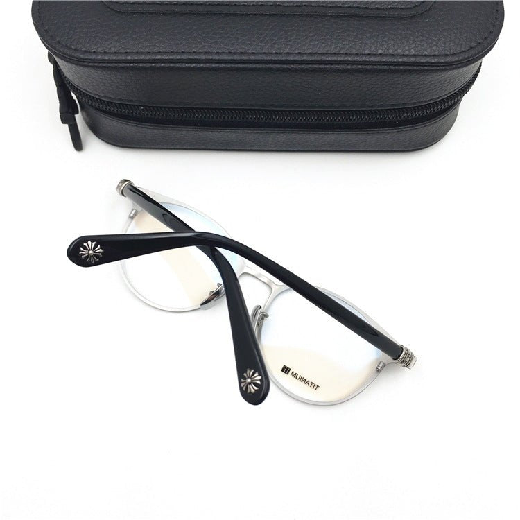 Chrome Hearts - Style Pure Titanium Round Eyeglasses – Vintage Gothic Designer Frame MORNING SHAKE - HP eyeglasses