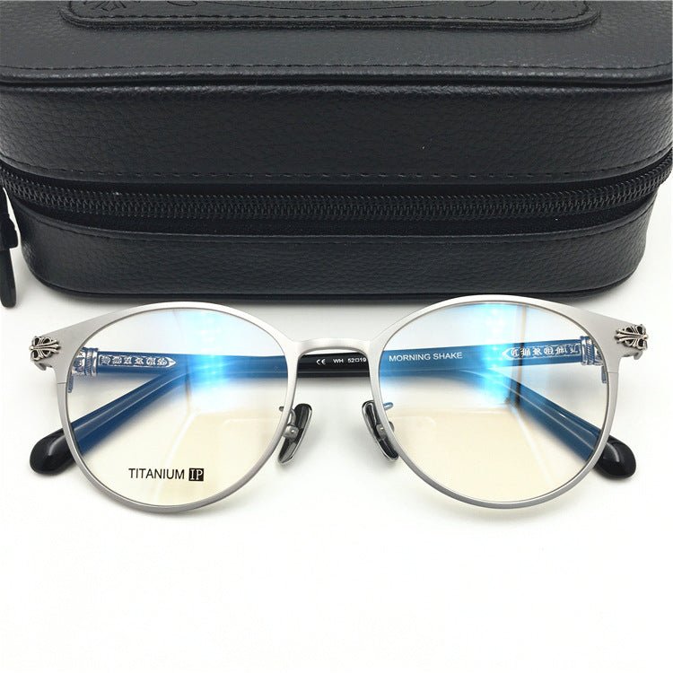 Chrome Hearts - Style Pure Titanium Round Eyeglasses – Vintage Gothic Designer Frame MORNING SHAKE - HP eyeglasses