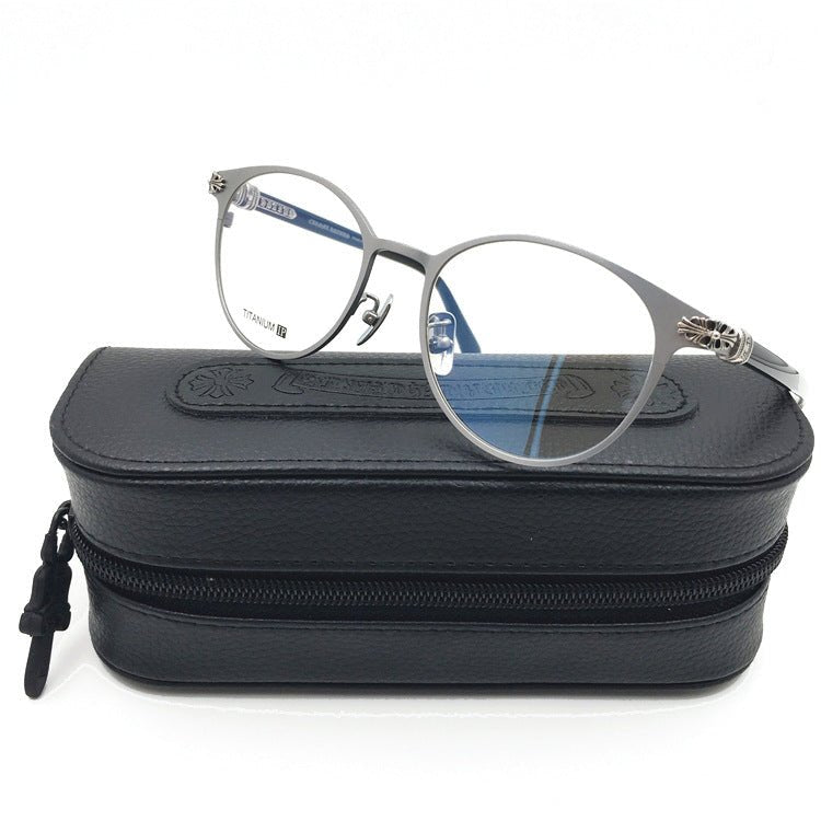 Chrome Hearts - Style Pure Titanium Round Eyeglasses – Vintage Gothic Designer Frame MORNING SHAKE - HP eyeglasses