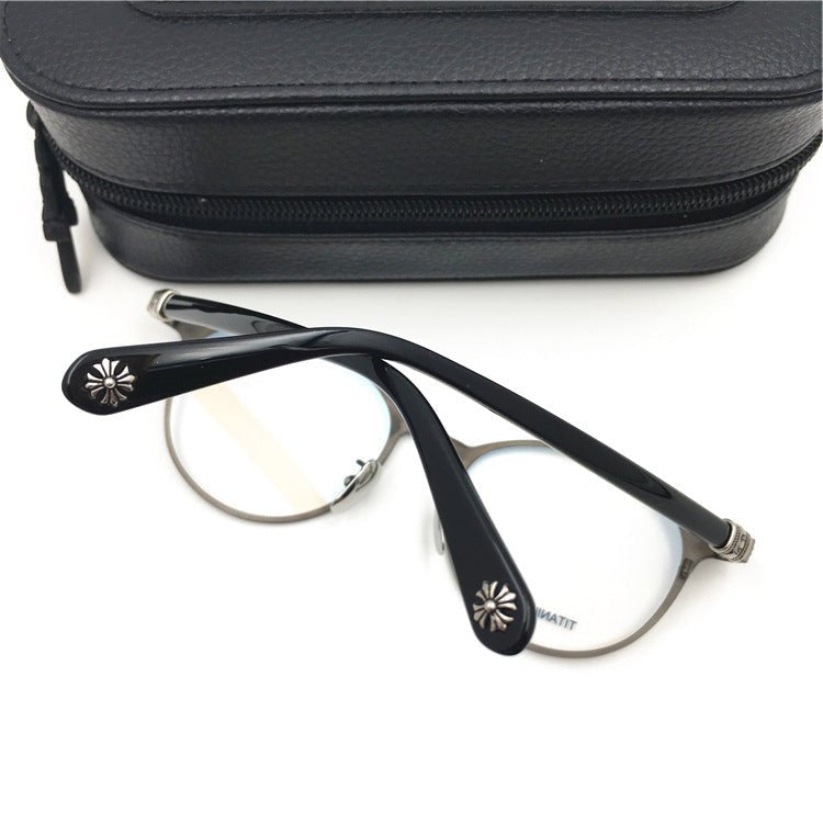 Chrome Hearts - Style Pure Titanium Round Eyeglasses – Vintage Gothic Designer Frame MORNING SHAKE - HP eyeglasses