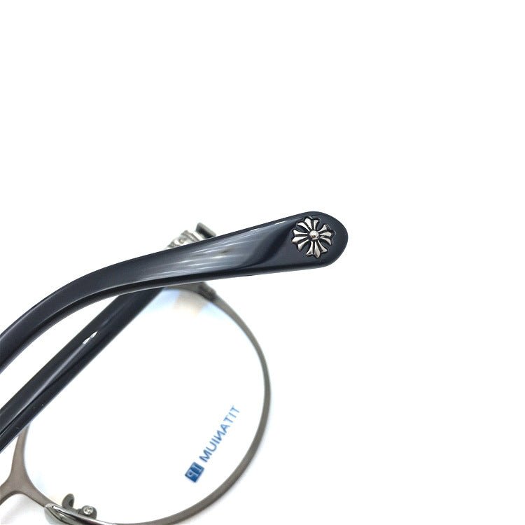 Chrome Hearts - Style Pure Titanium Round Eyeglasses – Vintage Gothic Designer Frame MORNING SHAKE - HP eyeglasses