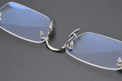 Chrome Hearts Style Rimless Glasses for Men - Pure Titanium Frame - EO - 8085 - HP eyeglasses