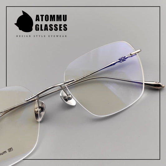 Chrome Hearts - Style Rimless Glasses | Lightweight Frameless Design for High Prescription Lenses | Vintage Artistic Look - EO - 753 - HP eyeglasses