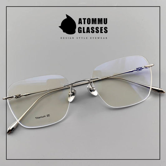 Chrome Hearts - Style Rimless Glasses | Lightweight Frameless Design for High Prescription Lenses | Vintage Artistic Look - EO - 753 - HP eyeglasses